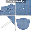 Detachable Cotton Shirt Collars AJEW-WH20816-025B-5