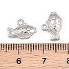 304 Stainless Steel with Crystal Rhinestone Charms RB-CBABFDA-11D-P-3