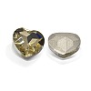 Faceted Heart Glass Pointed Back Rhinestone Cabochons RGLA-A020-10x10mm-S20-2