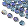 Electroplate Glass Beads EGLA-YW0005-01O-1
