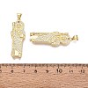 Religion Brass Micro Pave Clear Cubic Zirconia Pendants KK-N287-46D-G-3