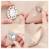 ARRICRAFT 2 Pairs 2 Style Glass Rhinestone Shoe Decorations AJEW-AR0001-78B-4