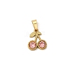 304 Stainless Steel Rhinestone Pendants STAS-Z158-07G-01B-1