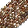 Natural Gold Sunstone Beads Strands G-K389-A51-01-1