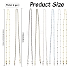 6Pcs ABS Plastic Imitation Pearl & Glass Eyeglasses Chains HJEW-YW00503-2