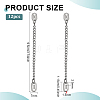 12Pcs Zinc Alloy Coat Hanging Chain FIND-PH0038-69P-2