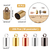 280Pcs Brass Cord Ends KK-AR0002-22-6