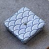 Wave Pattern Porcelain Incense Burners INBU-PW0001-15G-1