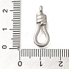 Anti-Tarnish 304 Stainless Steel Eye Clasps for Hook Clasps STAS-I321-72P-3