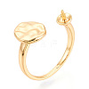 Flat Round Brass Cup Peg Ring Settings KK-N274-27G-1
