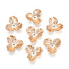 UV Plated Acrylic Bead Caps OACR-N158-02-1
