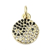 Brass Micro Pave Colorful Cubic Zirconia Pendant KK-H475-05G-1