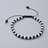 Adjustable Nylon Thread Braided Bead Bracelets BJEW-JB04944-01-1