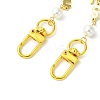 Brass & Shell Pearl Word SMILE Link Bag Extender Chains FIND-JF00149-04-4