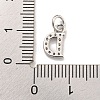Initial Letter Brass with Cubic Zirconia Charms KK-Q814-26D-P-3