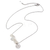 Natural White Moonstone Chip & Constellation Pendant Necklaces NJEW-JN05084-04-4