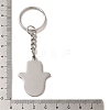 304 Stainless Steel Keychains KEYC-P019-01B-P-4