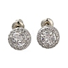 Rack Plating Brass Micro Pave Cubic Zirconia Earrings EJEW-I304-19P-2