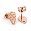 Ion Plating(IP) 304 Stainless Steel Stud Earring Findings LS-STAS-O119-30RG-2