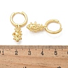 Brass Cubic Zirconia Hoop Earrings EJEW-Q015-01G-A-3