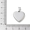 304 Stainless Steel Pendants SA-CBA34D4-01B-P-3