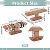 T Bar Wooden Watch Organizer Display Stands ODIS-WH0099-209A-2