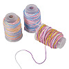 3 Rolls 3 Colors Segment Dyed Macrame Cotton Cord OCOR-TA0004-20A-2