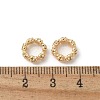 Brass Micro Pave Cubic Zirconia Daisy Spacer Beads KK-U052-35G-NF-2