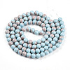 Baking Paint Glass Beads Strands DGLA-N012-8mm-06-2