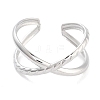 Non-Tarnish 304 Stainless Steel Open Cuff Rings RJEW-K273-12P-2