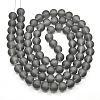 Baking Paint Transparent Glass Bead Strands GLAA-S031-12mm-12-2