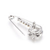Platinum Plated Alloy Brooches JEWB-WH0003-04P-2