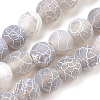 Natural Weathered Agate Beads Strands G-S259-05E-8mm-1