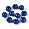 Spray Painted Round Natural Schima Wood Beads WOOD-A018-8mm-17-1
