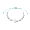 Nylon Thread Braided Bead Bracelets for Women BJEW-JB11357-2