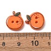 2-Hole Printed Opaque Resin Buttons RE-CBA2C75-04C-3