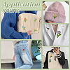 32Pcs 8 ColorsPolyester Clothing Patches PATC-FG0003-47-5