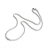304 Stainless Steel Cable Chain Necklaces NJEW-L418-02P-2