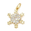 Rack Plating Brass Micro Pave Cubic Zirconia Pendants KK-H509-12G-01-1