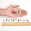 Light Gold Plated Alloy Enamel Pendants ENAM-SZ0001-33LG-7