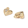 Brass Micro Pave Cubic Zirconia Pendants KK-A259-19G-1