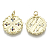 Brass Micro Pave Cubic Zirconia Pendants ZIRC-N039-045-NF-2