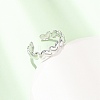 304 Stainless Steel Cuff Open Rings for Women SA-CBA4160-33P-3