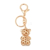 Zinc Alloy Rhinestone Keychain KEYC-M024-01KCG-02-3