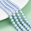 Baking Paint Pearlized Glass Pearl Bead Strands HY-N002-6mm-C04-1