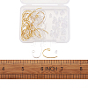 Brass Earring Hooks STER-TA0001-02-7