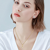 8Pcs 2 Colors Brass Micro Pave Cubic Zirconia Pendants KK-BBC0019-14-5