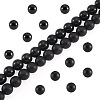 2 Strands 2 Styles Natural Black Onyx(Dyed & Heated) Beads Strands G-TA0003-52-10mm-1