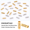 Unicraftale 50Pcs 2 Style 304 Stainless Steel Tube Beads STAS-UN0049-27-5