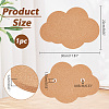 Cloud Wall Mounted Brooch Jewelry Display Cork Tray AJEW-WH0433-01H-2